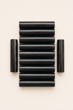 Black Natural Buffalo Horn Roll – Raw Handicraft Material