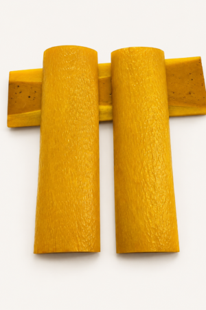 Yellow Dyed Camel Bone Knife Scale – Textured Grip Finish | Velouria & Co